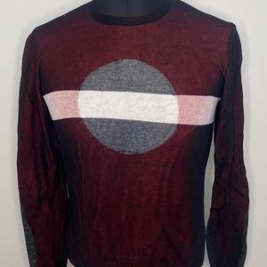 Diesel Red and Black Graphic Knit